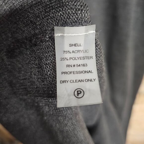 Calvin Klein Charcoal Studded Sweater Dress Size 2X Sleek and Subtle Sparkle - Picture 5 of 6